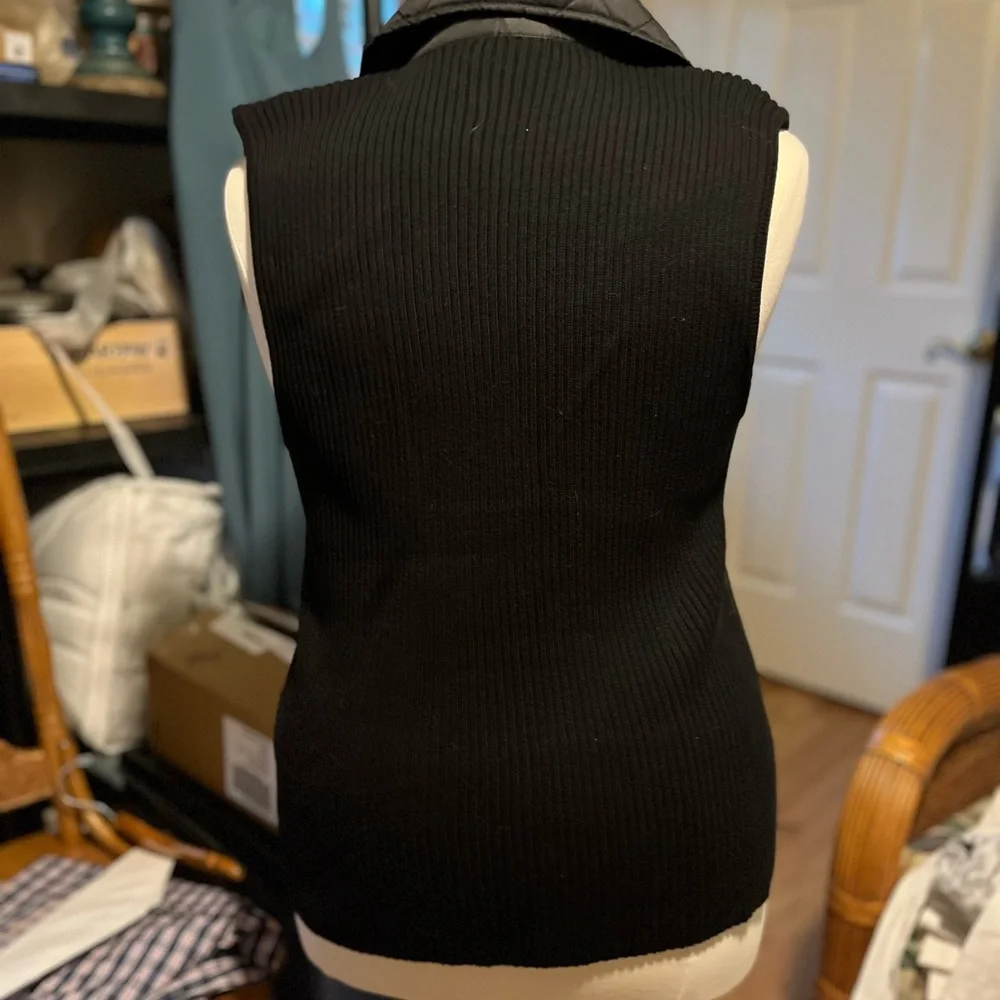 Jones New York Black Quilted Vest - Picture 5 of 8